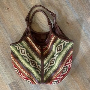 Lockheart Large Hobo/Shoulder Bag (Blankety Blank MLT Sky)